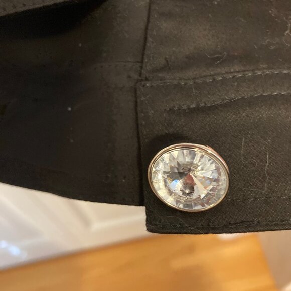 Berek Christmas Santa Jacket with Rhinestone Buttons, Size Small - Picture 5 of 8